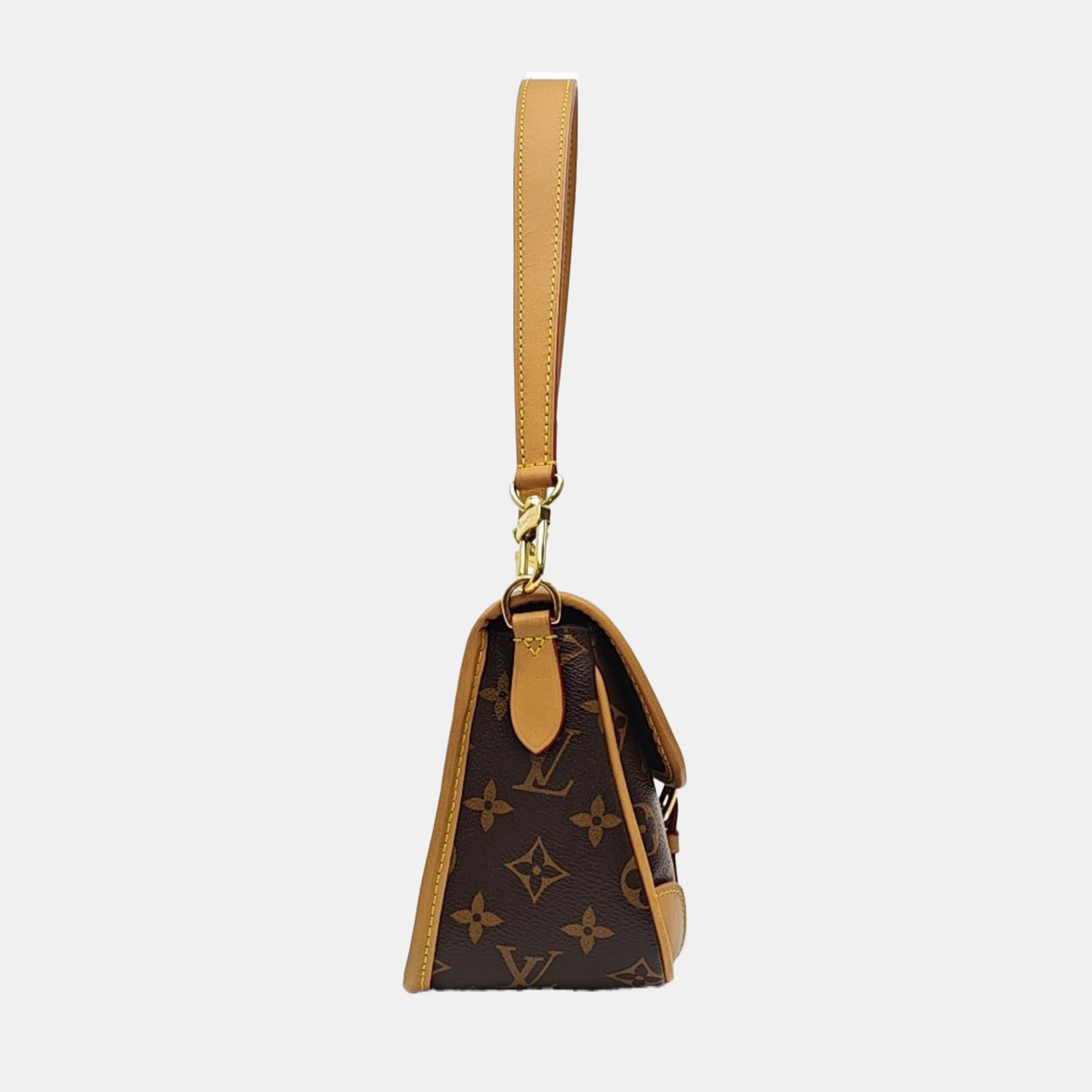 DIANE Monogram Coated Canvas Brown