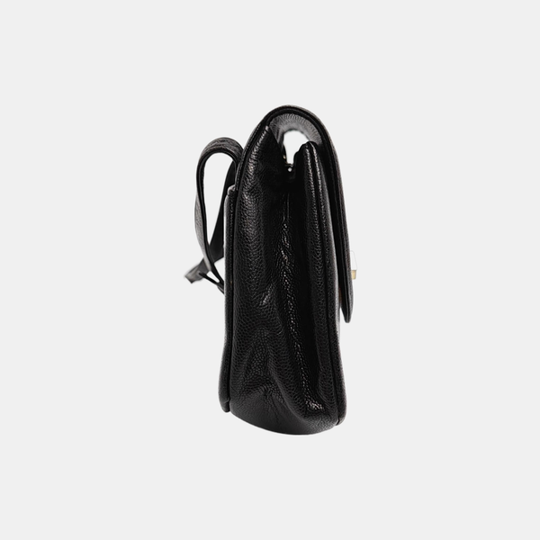 Calfskin Shoulder Bag Black