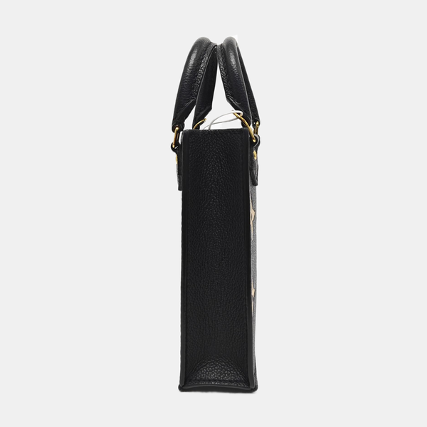 SAC PLAT Mini Monogram Calfskin Black