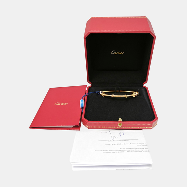 ECROU DE CARTIER 18k Rose Gold Bangle