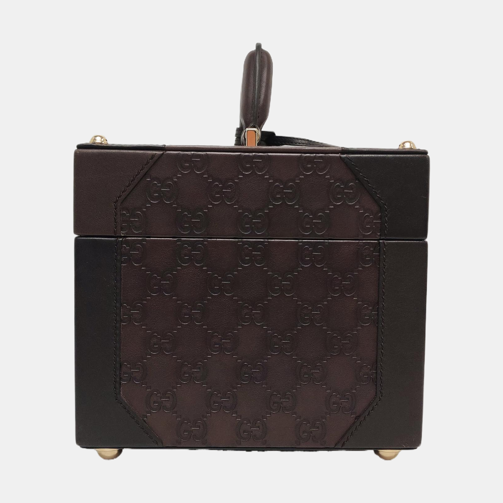 Padlock Small Monogram Calfskin Brown