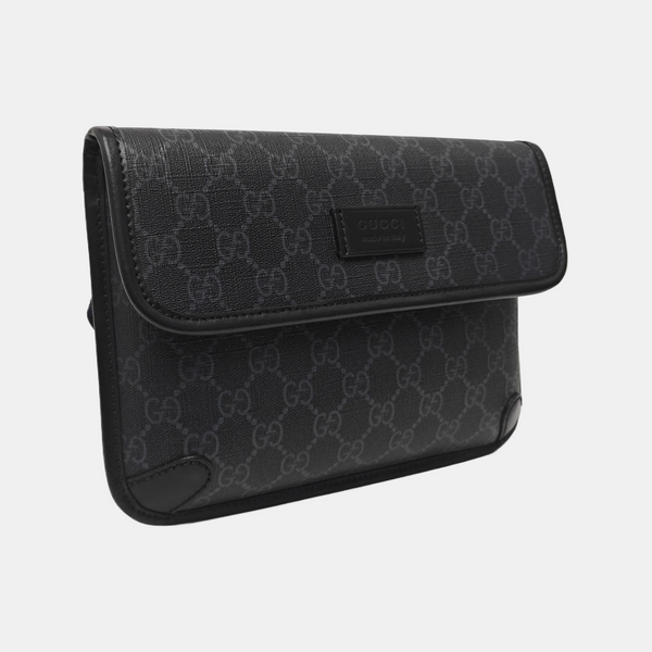 Neo Vintage Monogram Coated Canvas Black