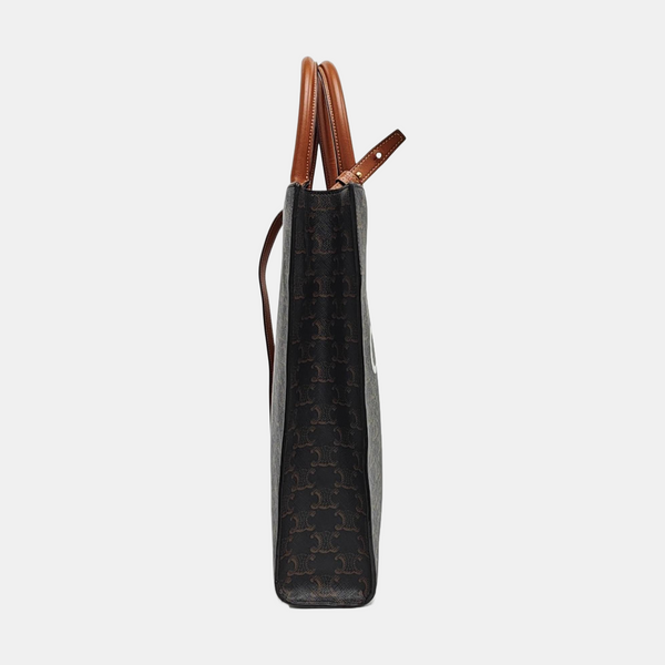 CABAS CELINE Small Coated Canvas Brown