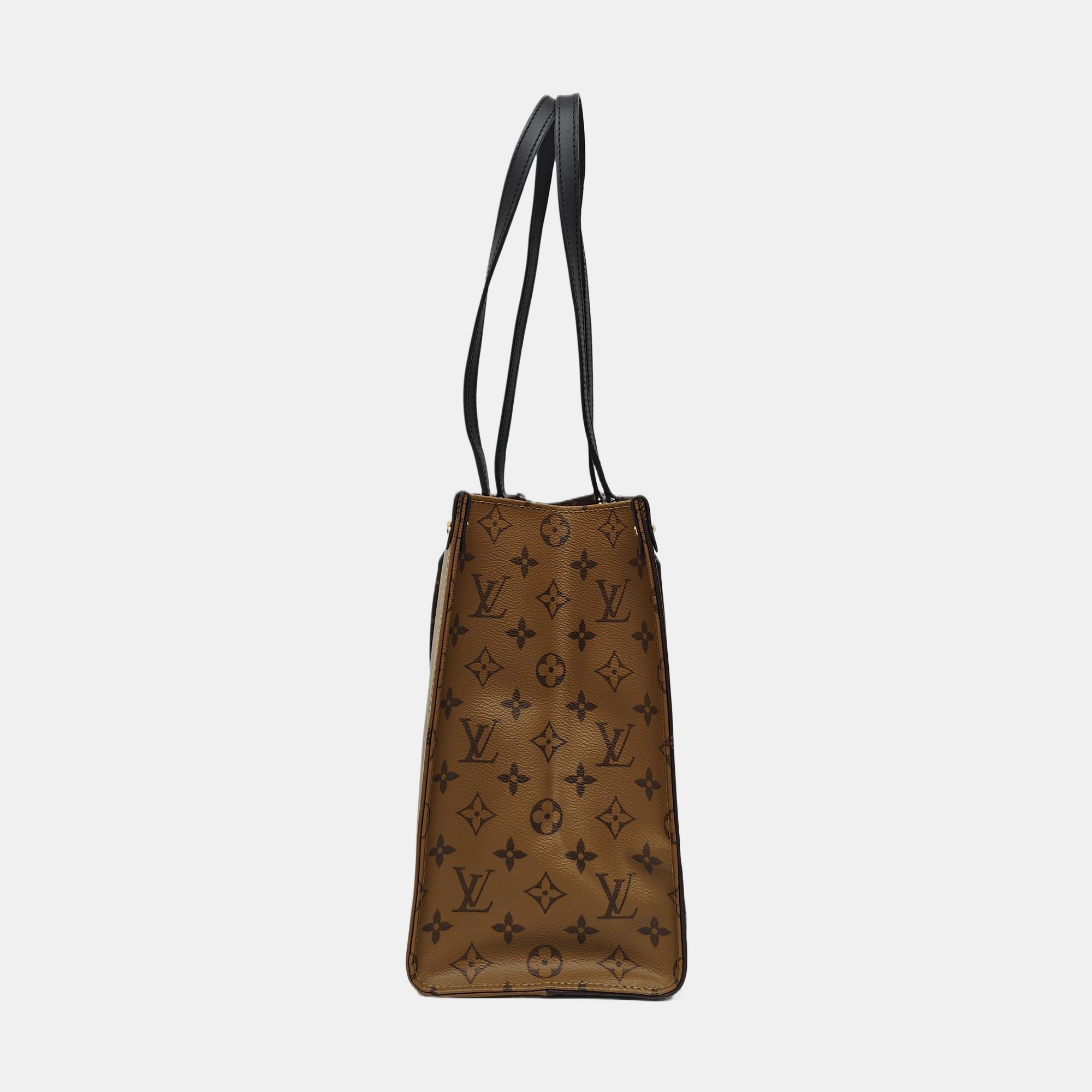 ONTHEGO MM Monogram Coated Canvas Brown