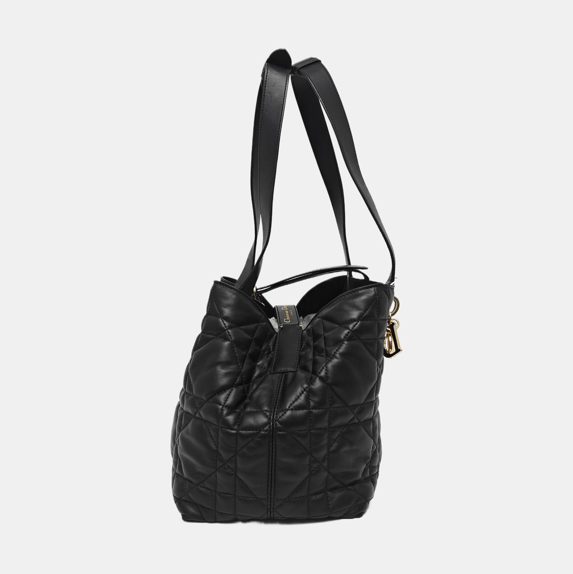 Toujours Medium Cannage Calfskin Black