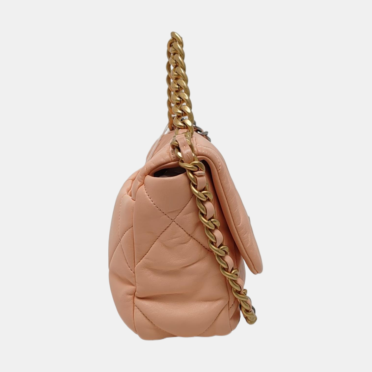 CHANEL 19 Small Quilted Lambskin Pink