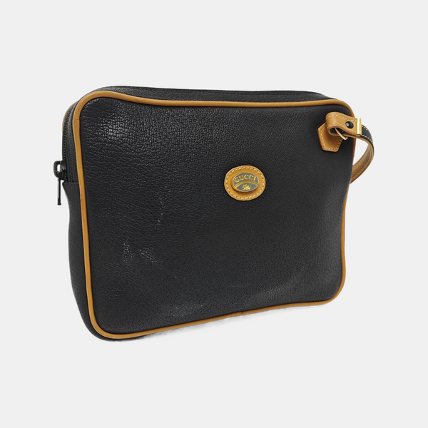 Quilted Calfskin Top Handle Bag Black