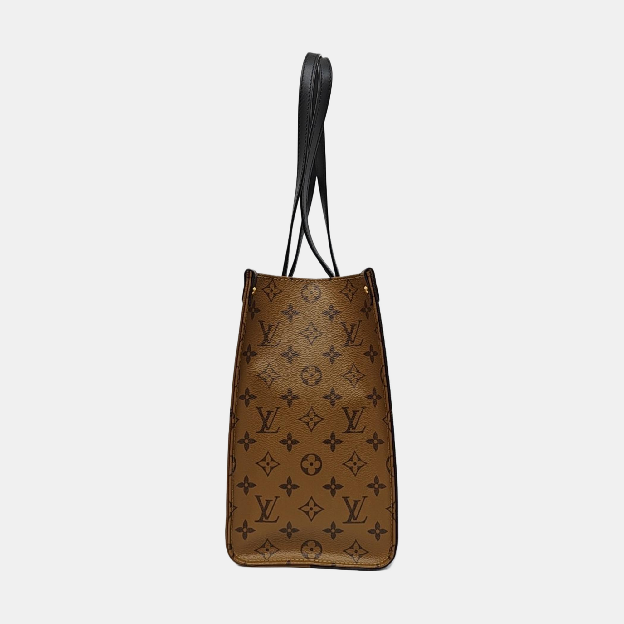 ONTHEGO MM Monogram Coated Canvas Brown