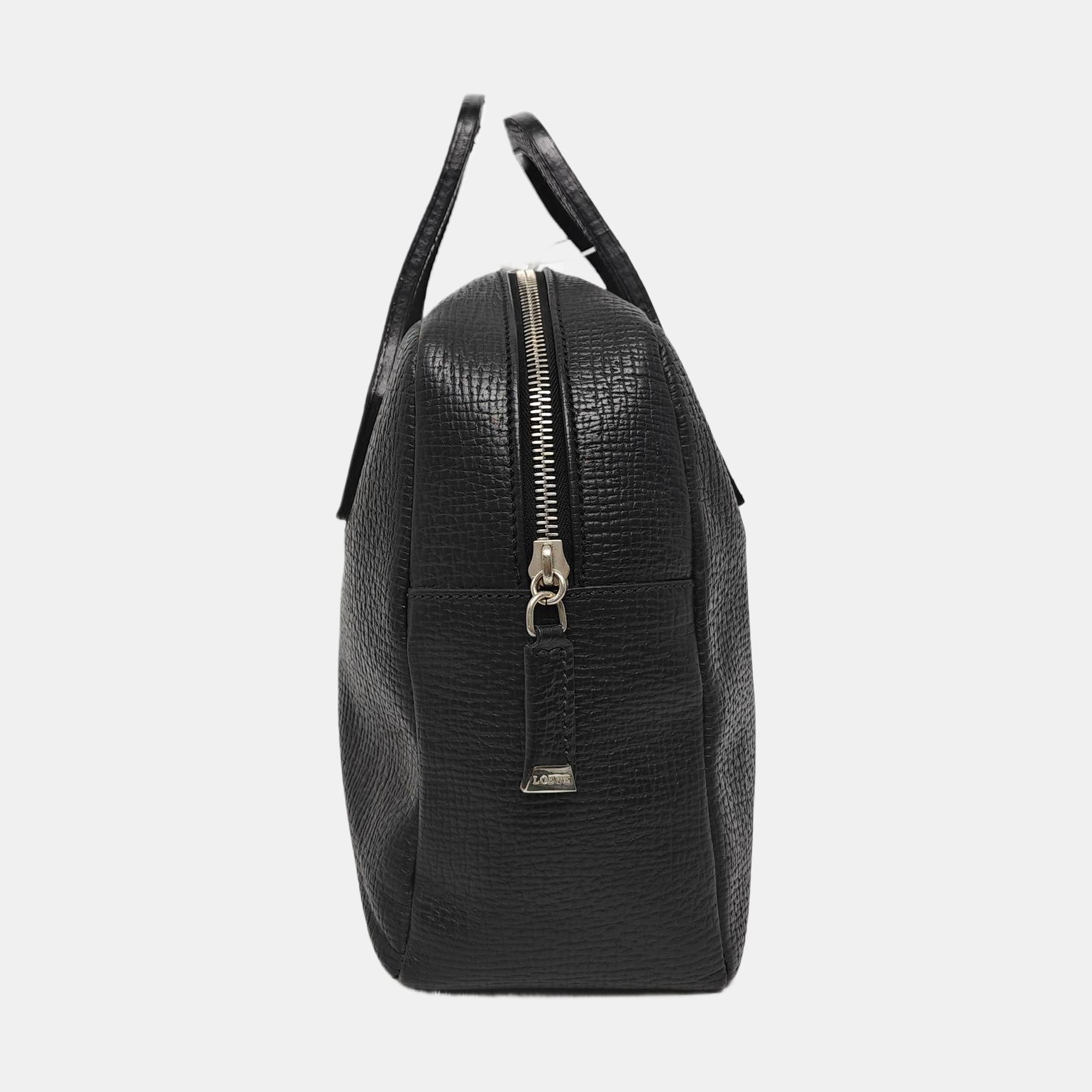 Calfskin Top Handle Bag Black