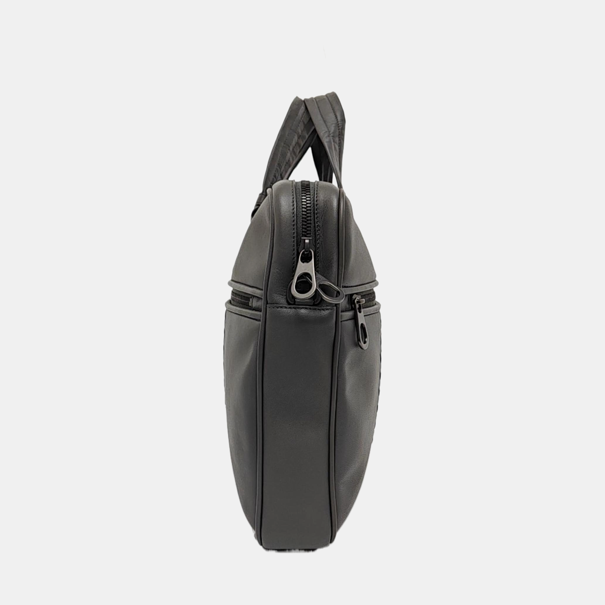 Calfskin Crossbody Bag Gray