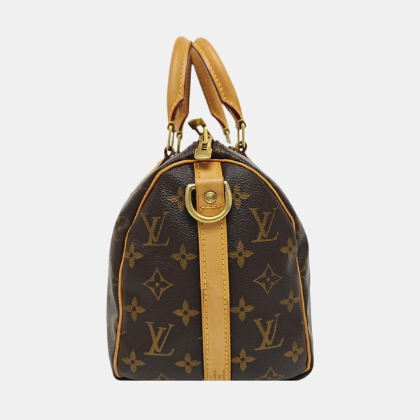 SPEEDY 25 Monogram Coated Canvas Brown