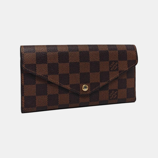 JOSÉPHINE Damier Ebene Coated Canvas Brown Wallet