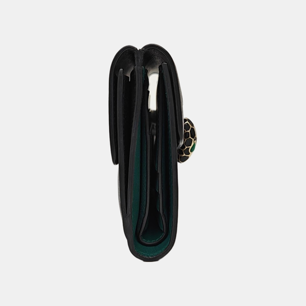 SERPENTI FOREVER Calfskin Black Wallet