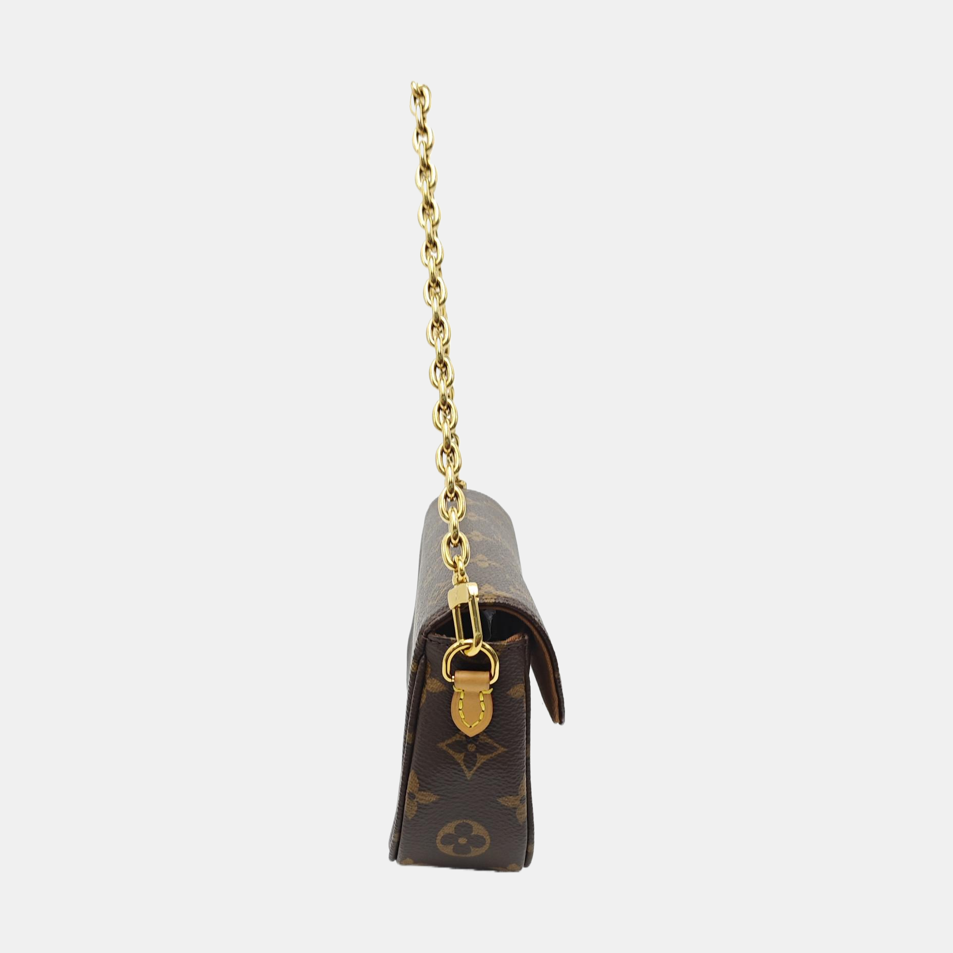 IVY Monogram Coated Canvas Brown