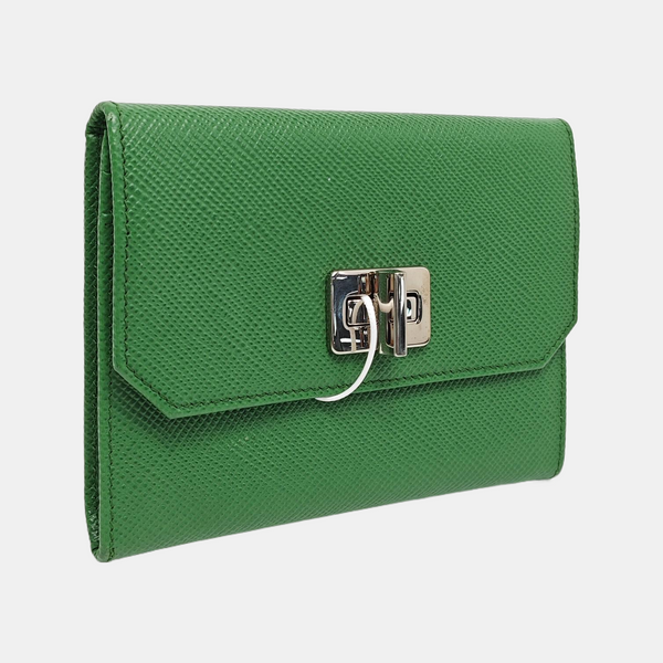 Calfskin Wallet Green