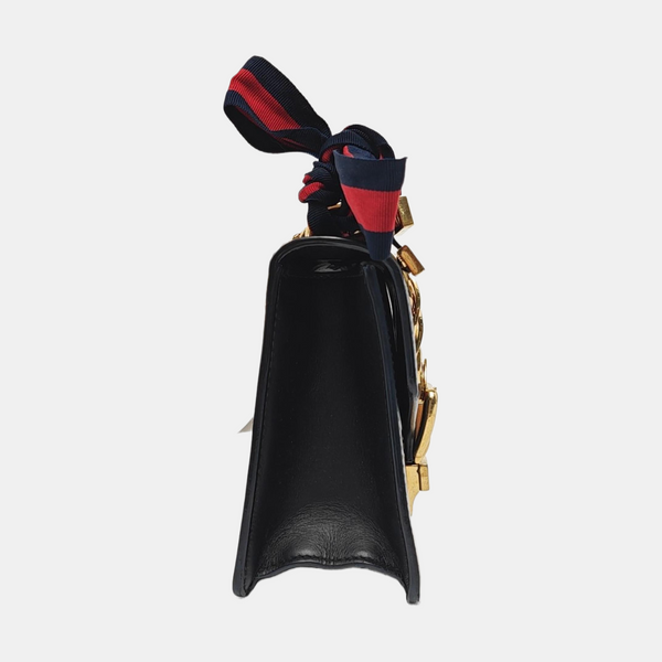 Authenticated pre-owned  Sylvie Mini Calfskin Black - Shoulder Bag at Looply