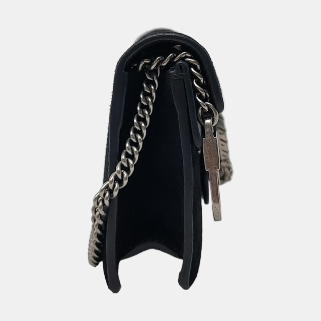 Authenticated pre-owned  Dionysus Super Mini Suede Black - Shoulder Bag at Looply