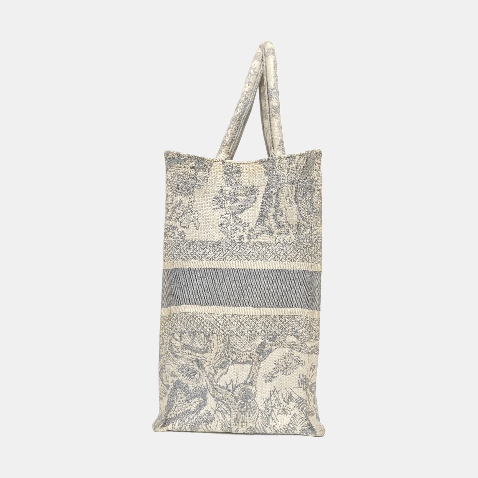 Book Tote Medium Fabric Gray