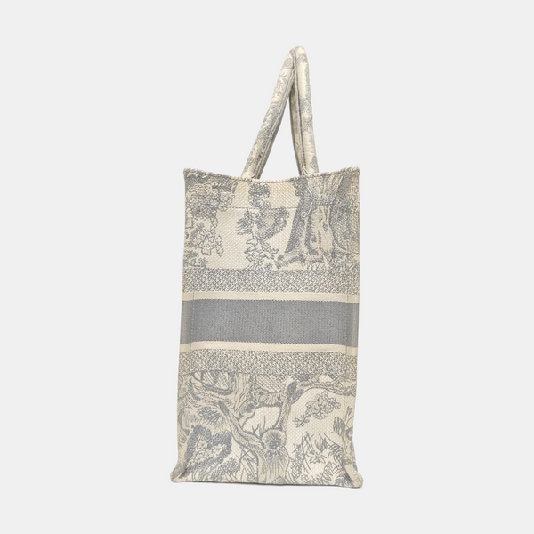Book Tote Medium Fabric Gray