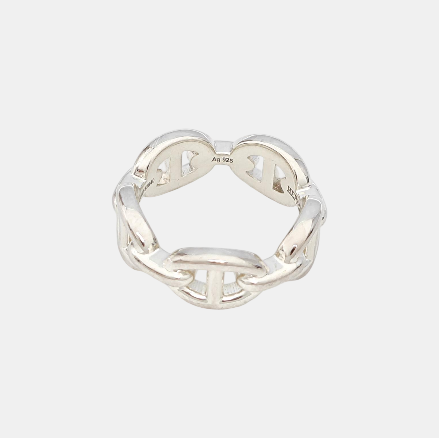Chaine D'ancre Enchainee 925 Sterling Silver Ring EU 51