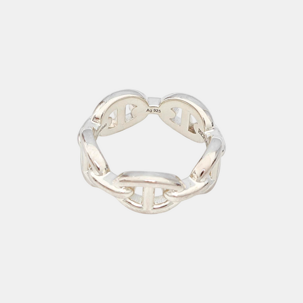 Chaine D'ancre Enchainee 925 Sterling Silver Ring EU 51