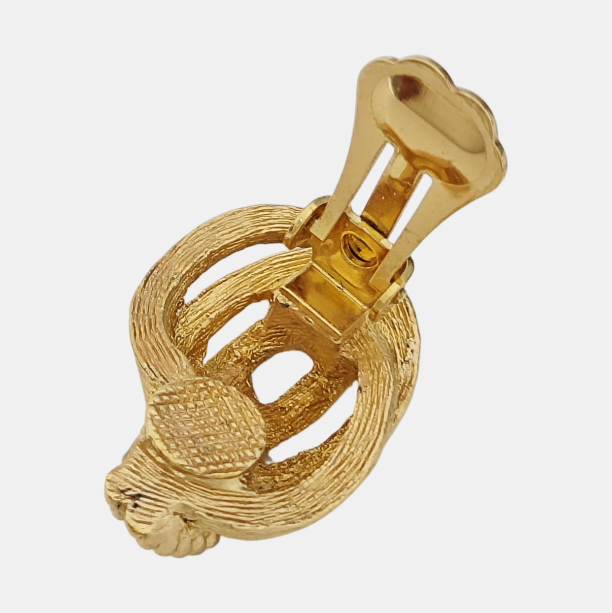 Metal Gold Clip On Earrings