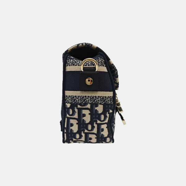 Diorcamp Small Oblique Canvas Blue