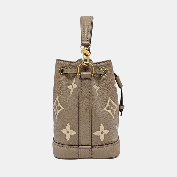NOÉ Nano Monogram Calfskin Gray
