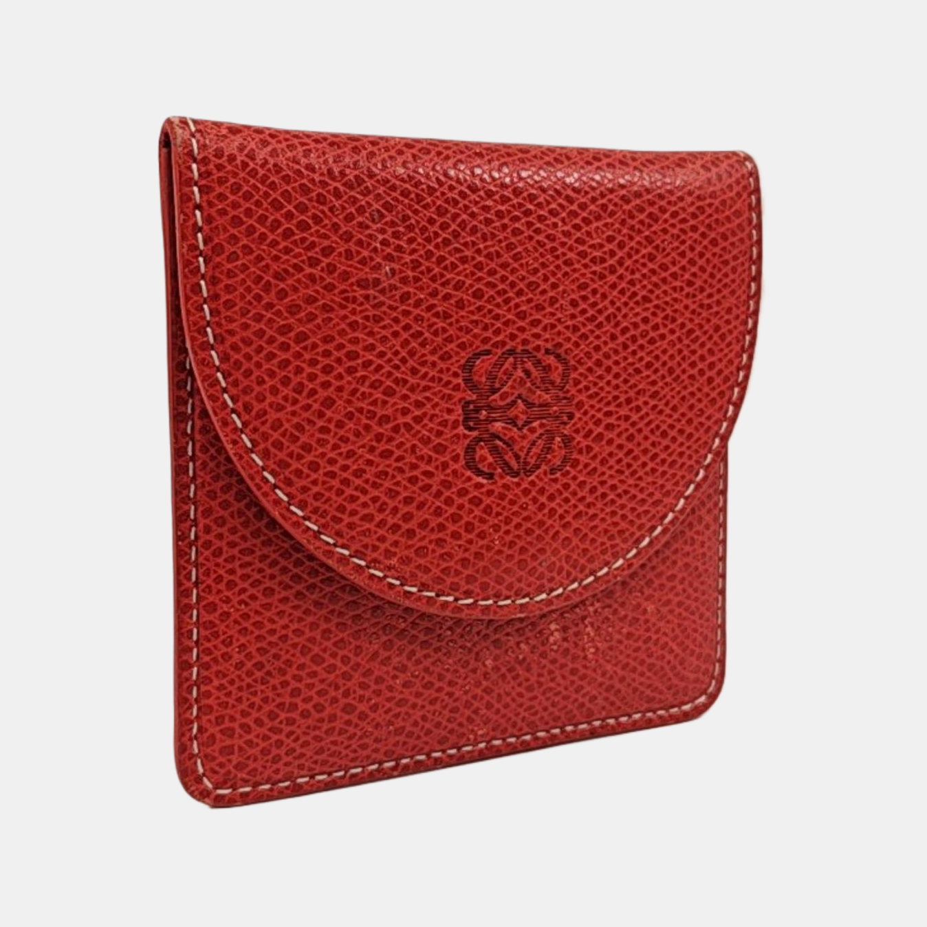 Calfskin Card Holder Red