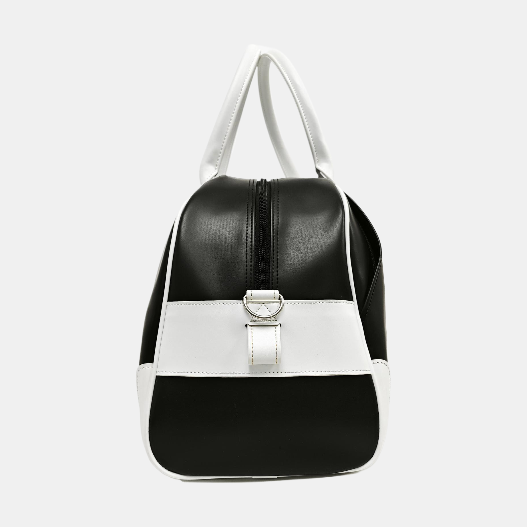 Leather Top Handle Bag Black