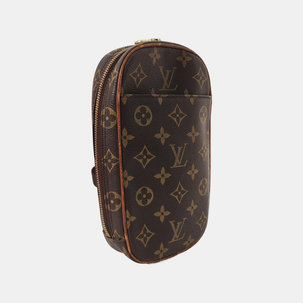 GANGE Monogram Coated Canvas Brown