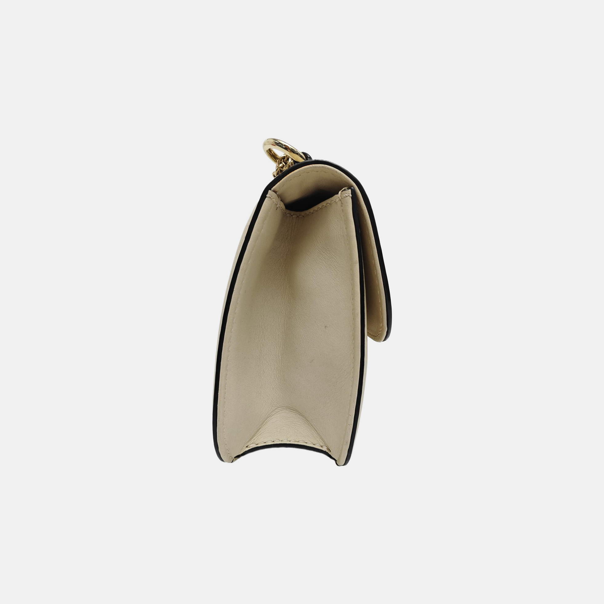 Glam Mini Calfskin Beige