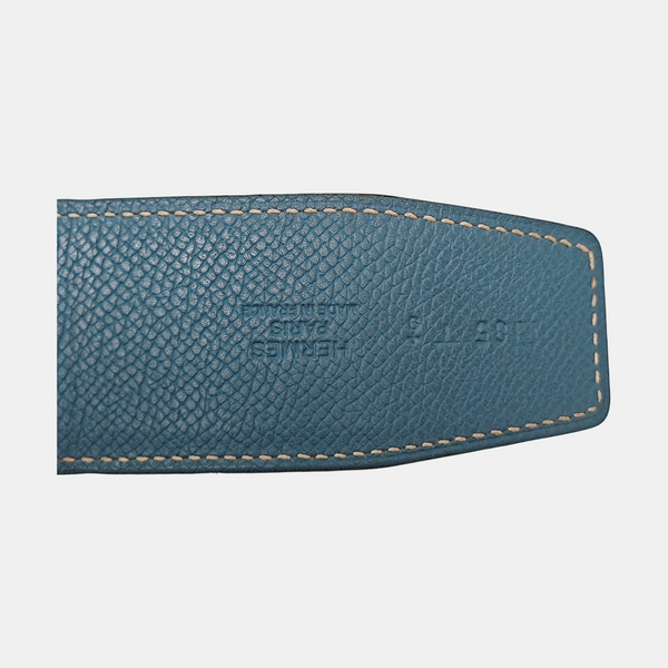 Leather Belt Blue