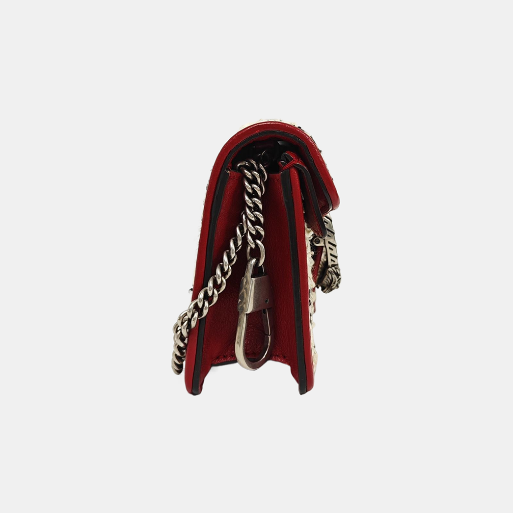 Dionysus Super Mini Monogram Wool White