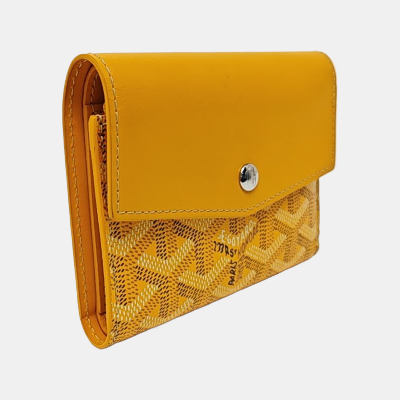 Saint-Marc Coated Canvas Yellow Wallet