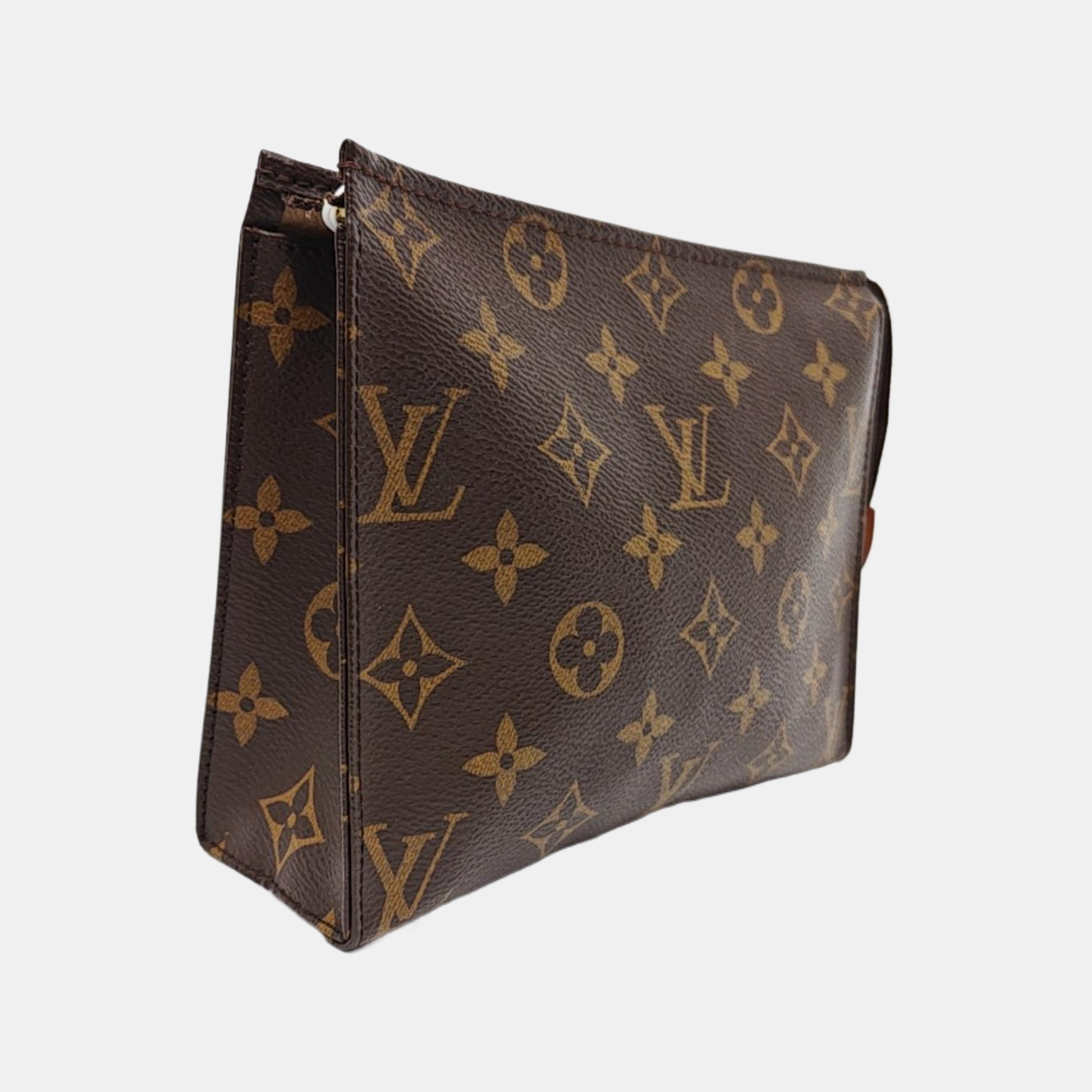 TOILET POCKET 19 Monogram Coated Canvas Brown