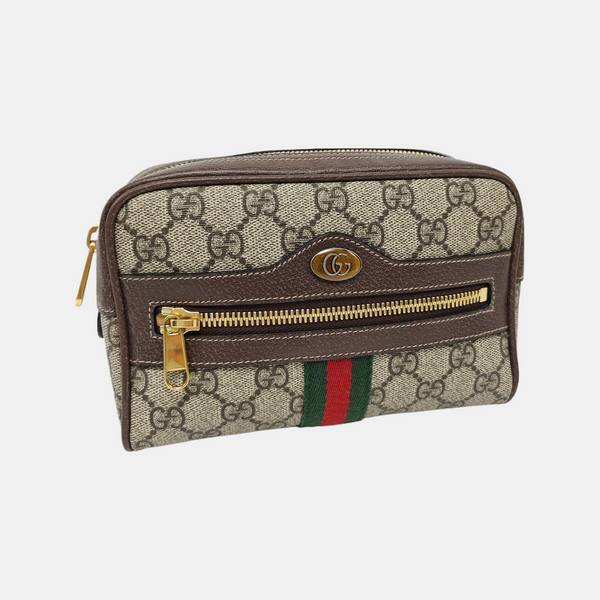 Authenticated pre-owned  Ophidia Small Monogram Coated Canvas Beige - Belt Bag at Looply