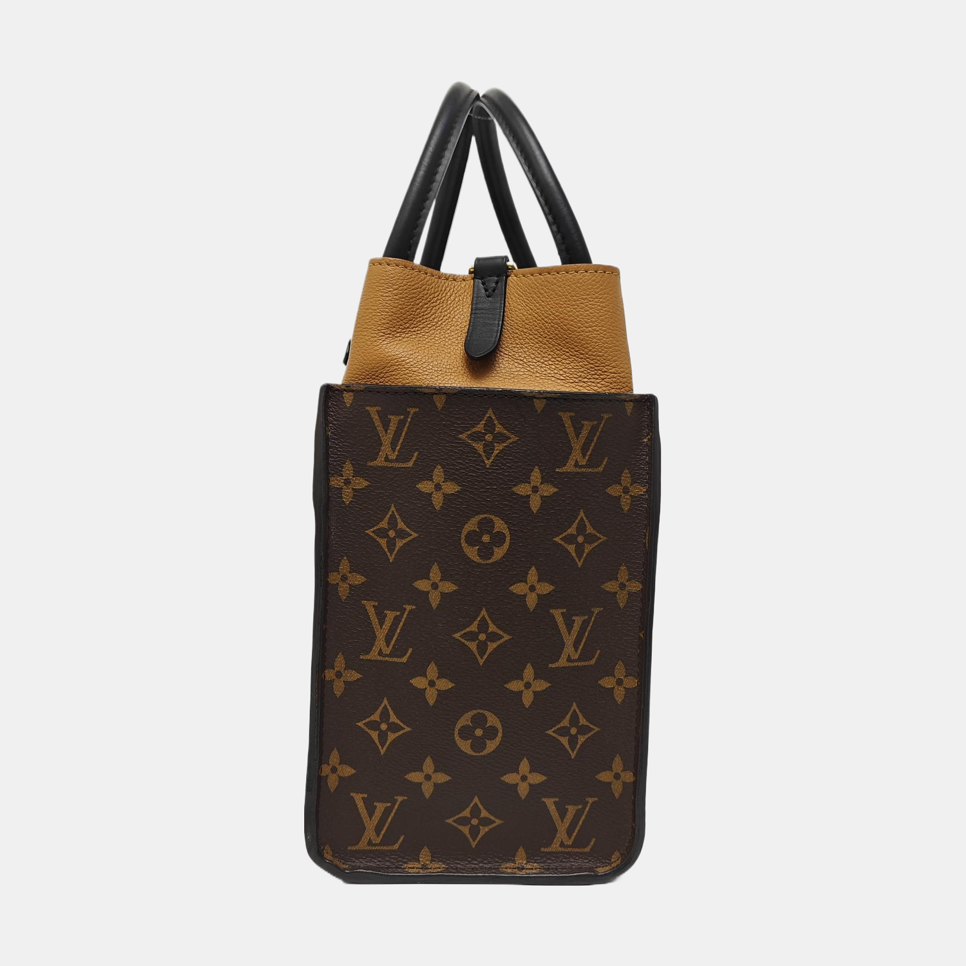 ON MY SIDE MM Monogram Calfskin Black