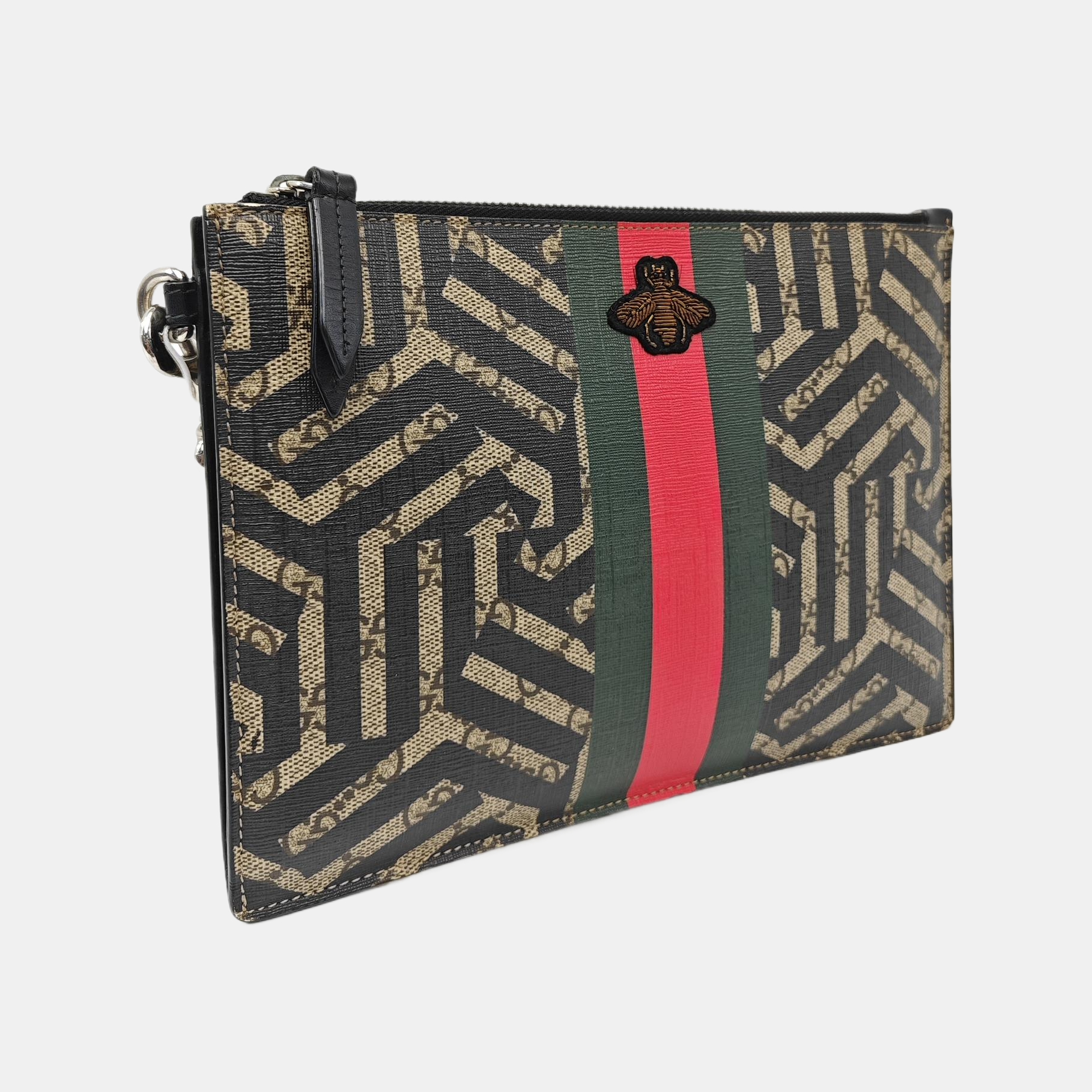 Monogram Coated Canvas Clutch Multicolor