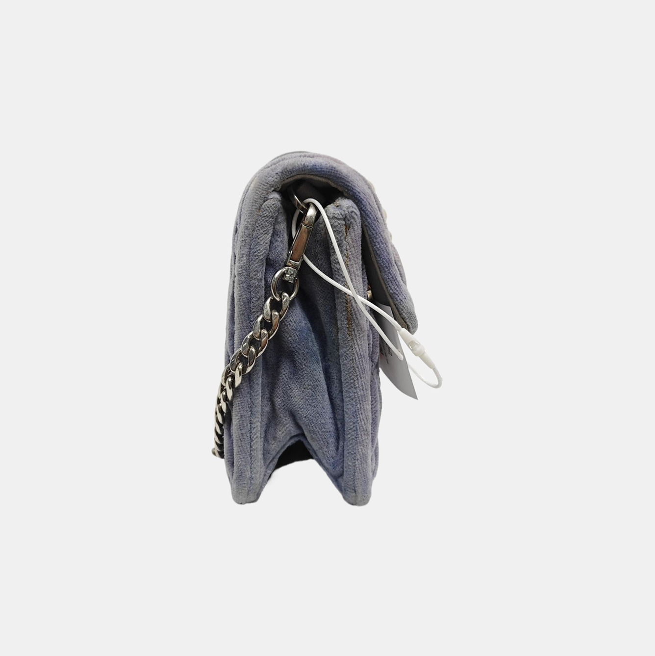 Velvet Shoulder Bag Blue