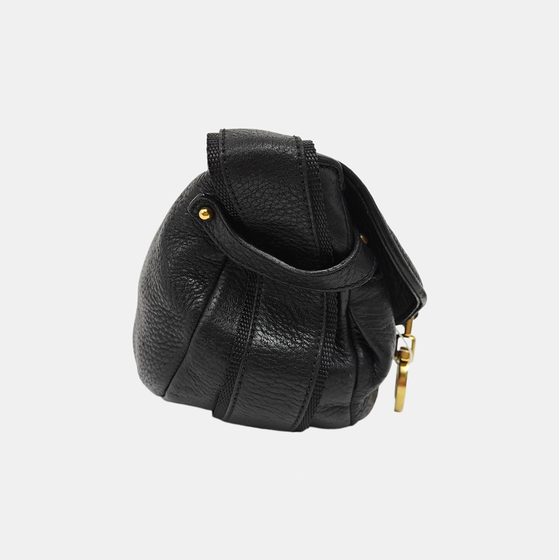 Calfskin Shoulder Bag Black