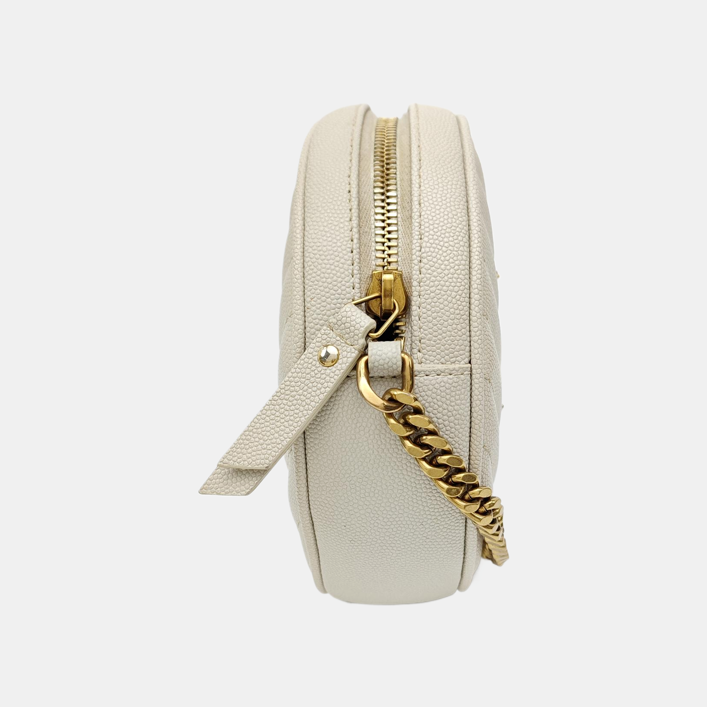 VINYLE Quilted Calfskin White