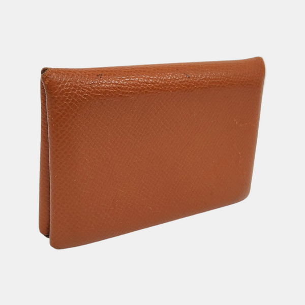 Calvi Epsom Brown Card Holder