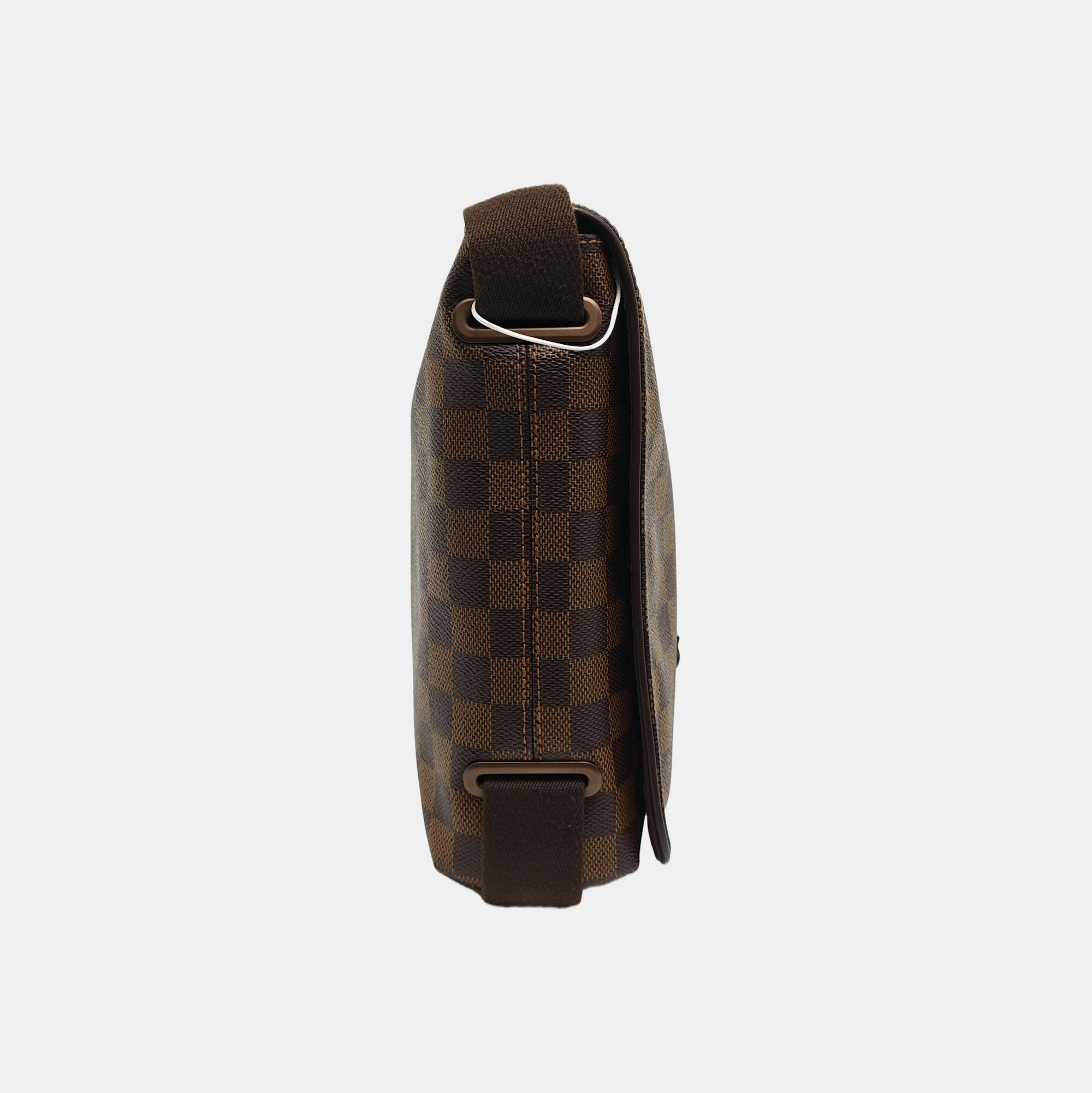 BROOKLYN PM Damier Ebene Coated Canvas Brown
