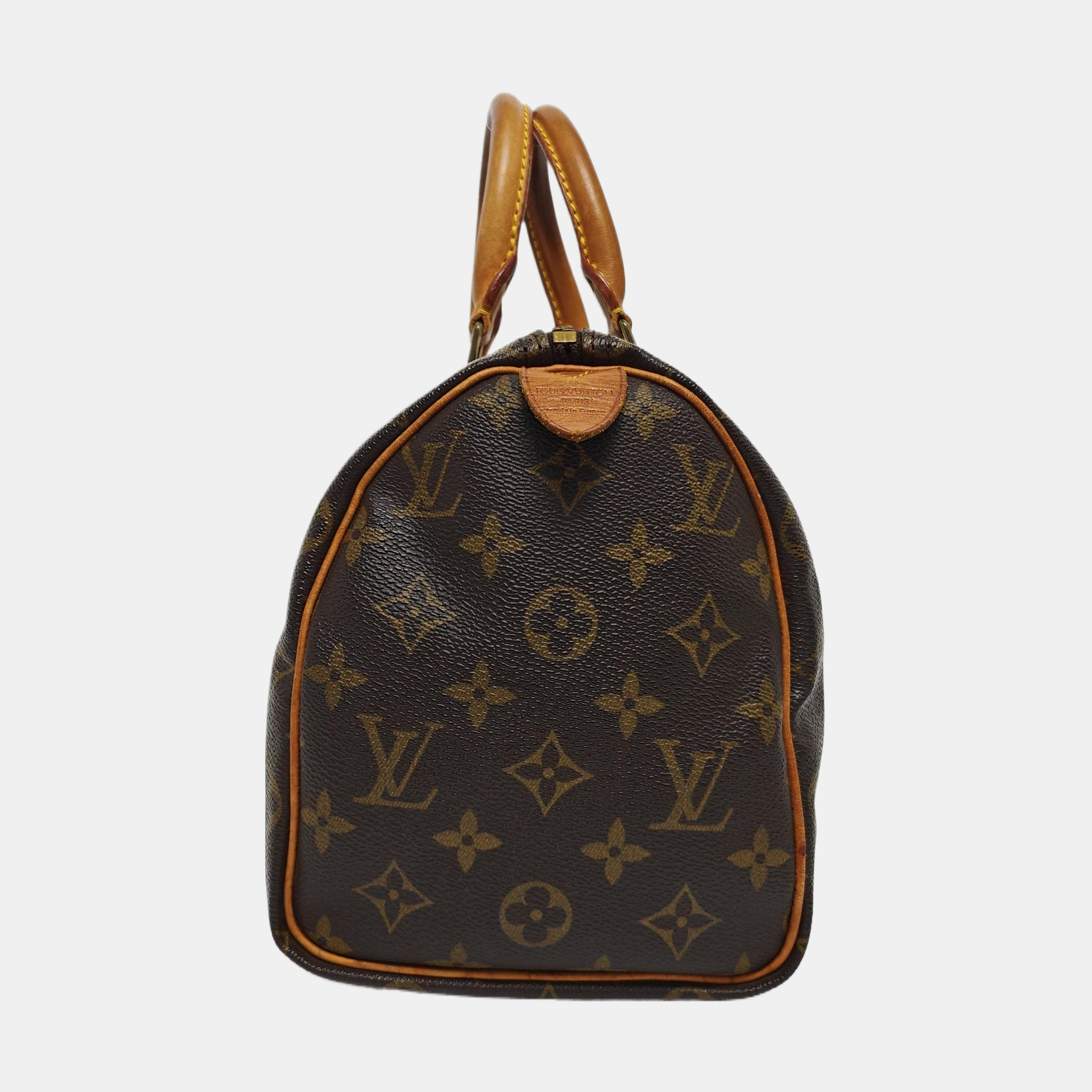 SPEEDY 25 Monogram Coated Canvas Brown