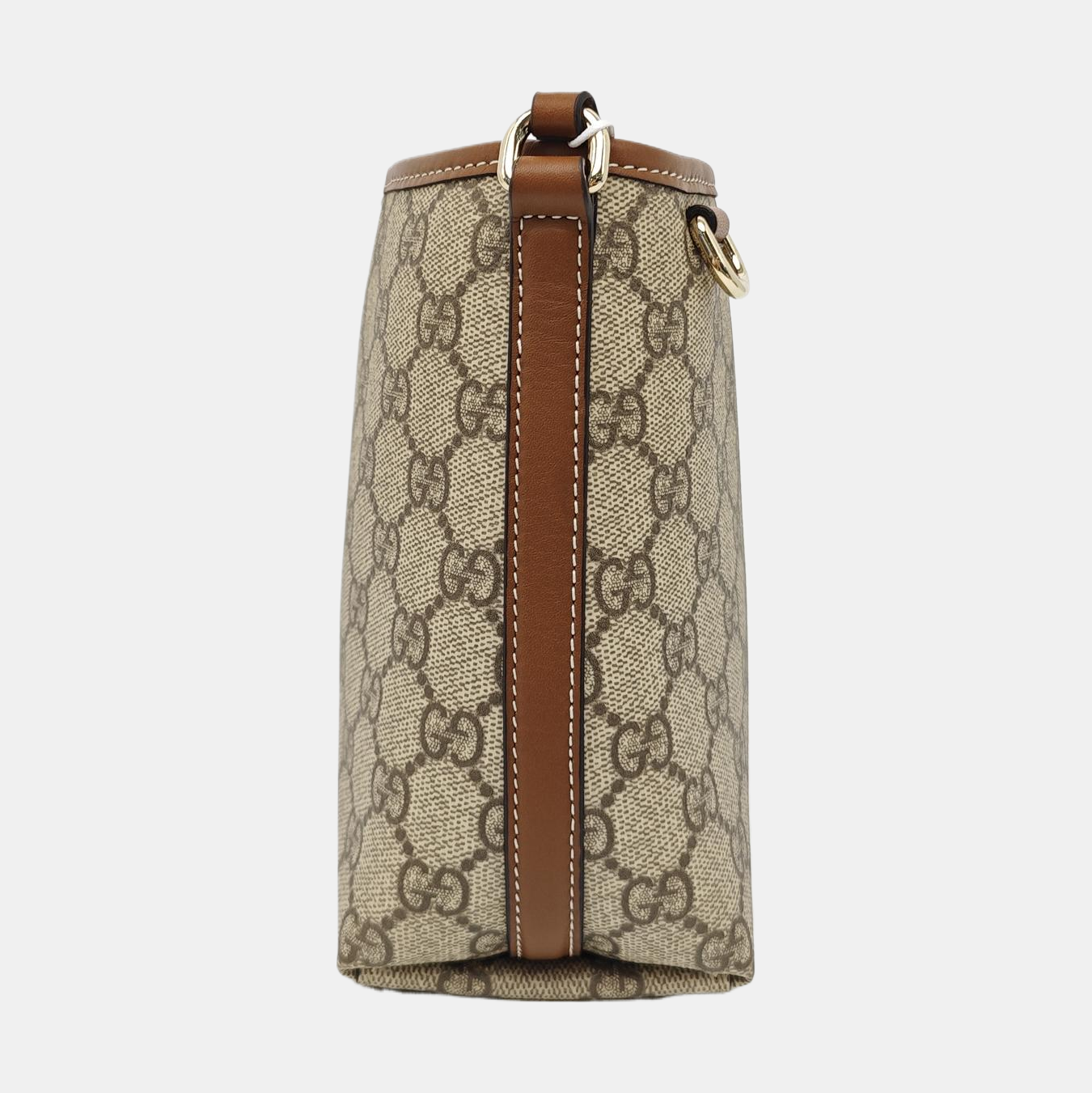 GG Emblem Monogram Coated Canvas Brown