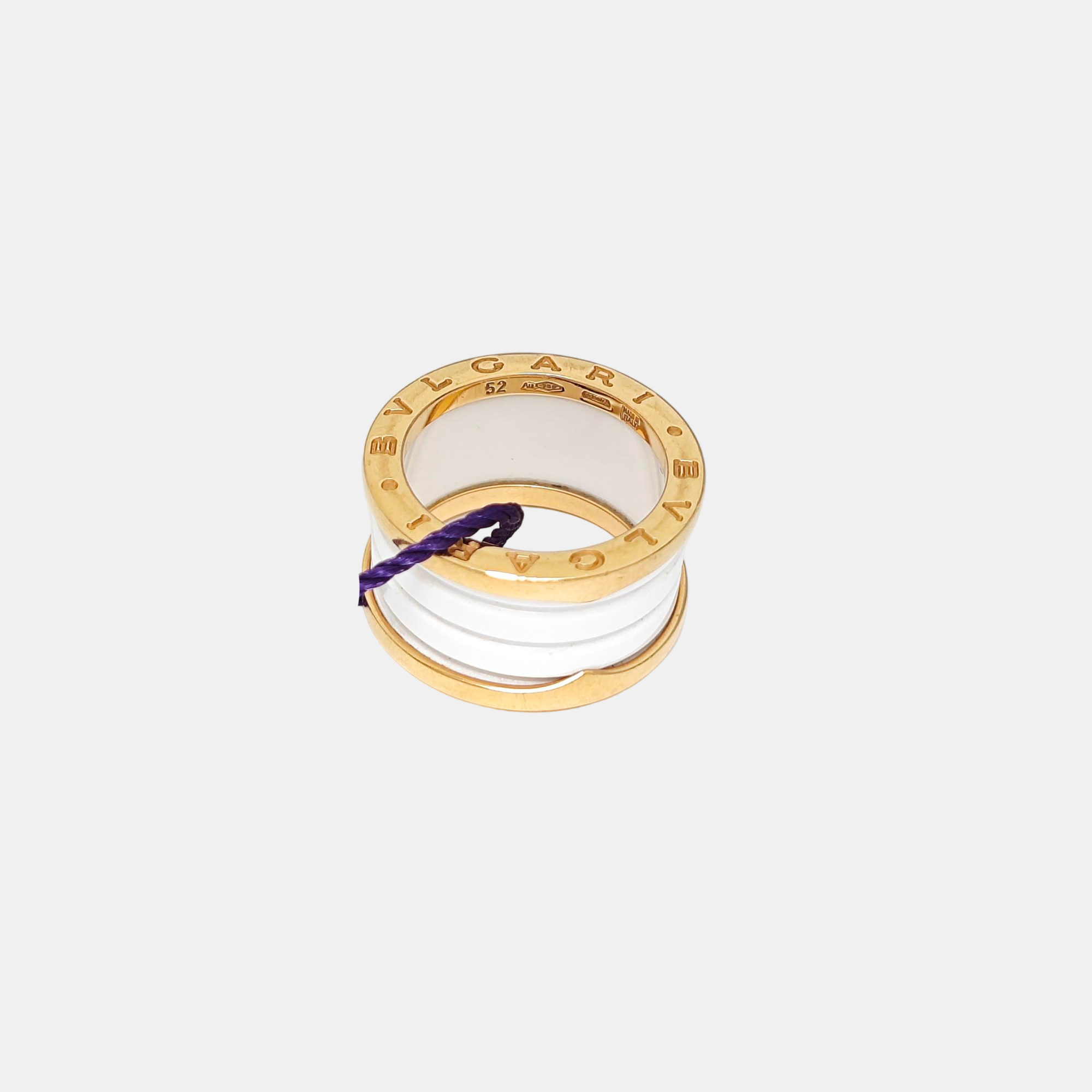B.ZERO1 18k Rose Gold Ring EU 52