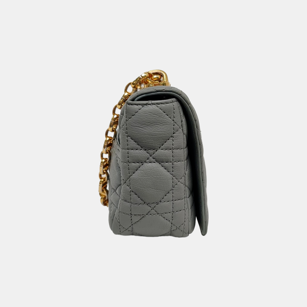 Dior Caro Small Cannage Calfskin Blue