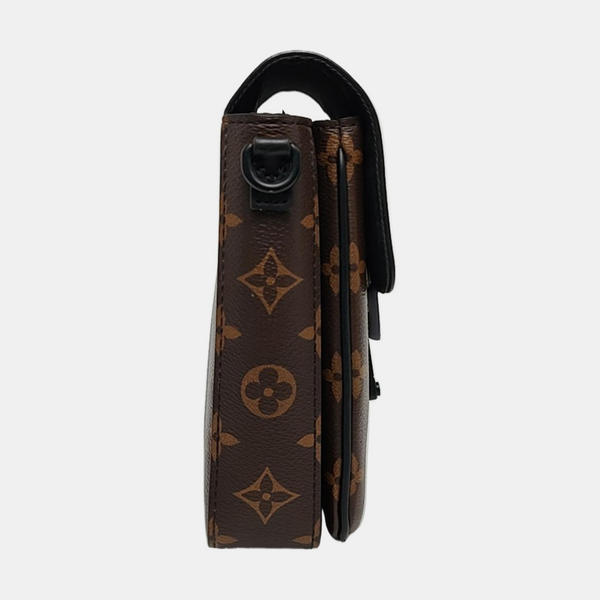 S LOCK Mini Monogram Coated Canvas Brown