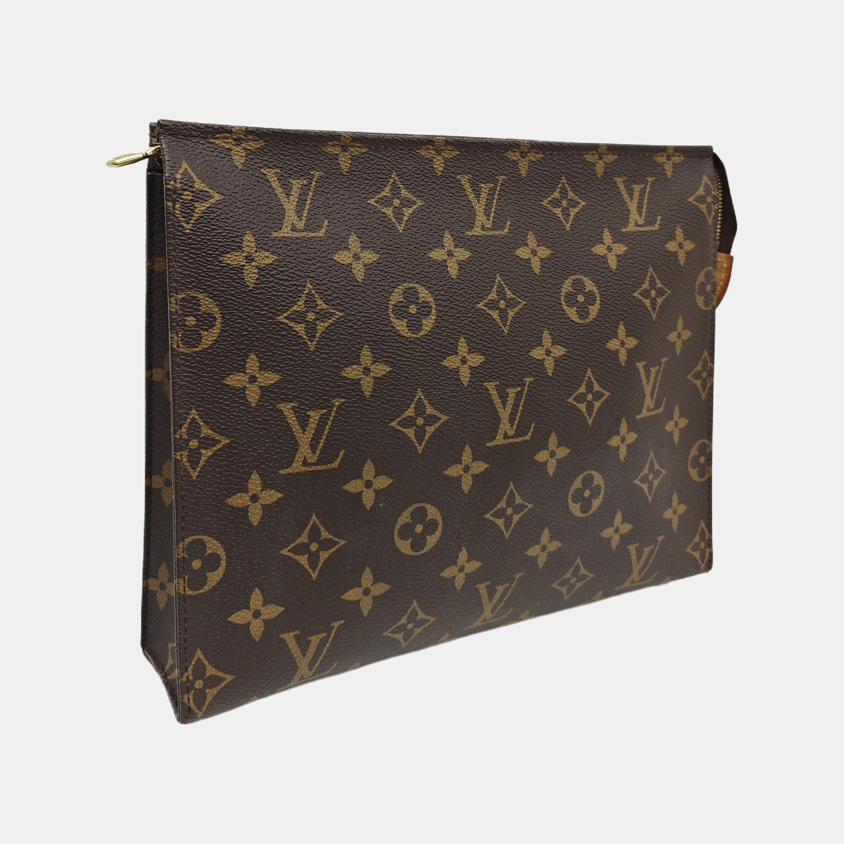 TOILET POCKET 26 Monogram Coated Canvas Brown